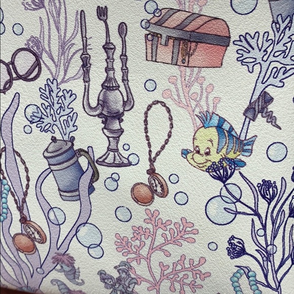 LOUNGEFLY DISNEY THE LITTLE MERMAID Ariel’s Grotto MINI BACKPACK! - Picture 3 of 7